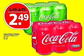 Aanbiedingen Coca-cola of fanta - Coca Cola - Geldig van 17/04/2016 tot 23/04/2016 bij Plus