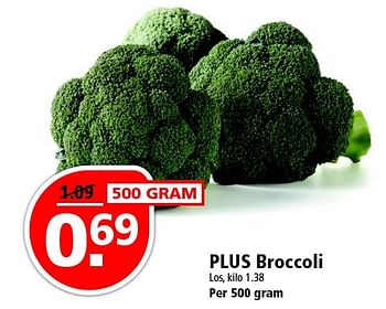 Aanbiedingen Plus broccoli - Huismerk - Plus - Geldig van 17/04/2016 tot 23/04/2016 bij Plus