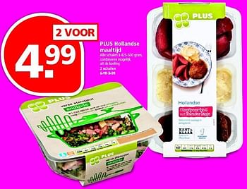 Aanbiedingen Plus hollandse maaltijd - Huismerk - Plus - Geldig van 17/04/2016 tot 23/04/2016 bij Plus