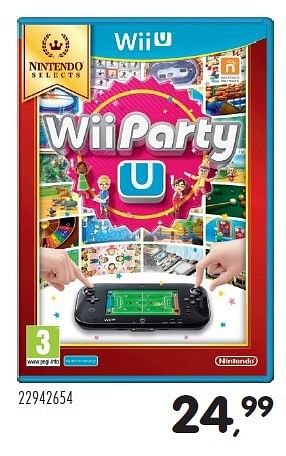 Aanbiedingen Wii party - Nintendo - Geldig van 20/04/2016 tot 24/05/2016 bij Supra Bazar