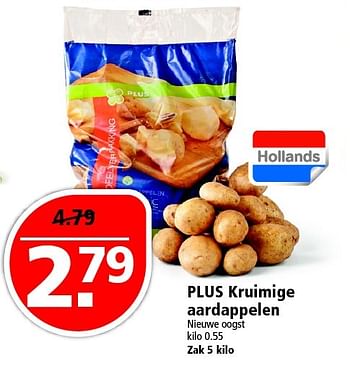 Aanbiedingen Plus kruimige aardappelen - Huismerk - Plus - Geldig van 24/04/2016 tot 30/04/2016 bij Plus