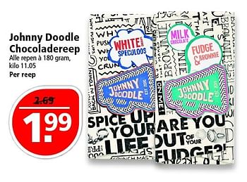 Aanbiedingen Johnny doodle chocoladereep - Johnny Doodle - Geldig van 24/04/2016 tot 30/04/2016 bij Plus