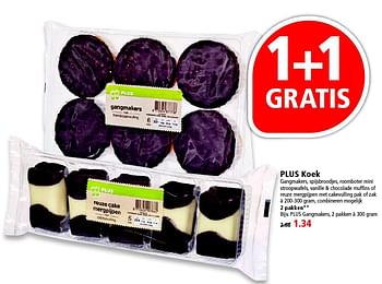 Aanbiedingen Plus koek - Huismerk - Plus - Geldig van 24/04/2016 tot 30/04/2016 bij Plus