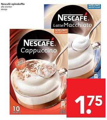 Aanbiedingen Nescafé oploskoffie - Nescafe - Geldig van 24/04/2016 tot 30/04/2016 bij Deen Supermarkten