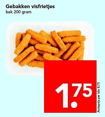 Aanbiedingen Gebakken visfrietjes - Huismerk deen supermarkt - Geldig van 24/04/2016 tot 30/04/2016 bij Deen Supermarkten