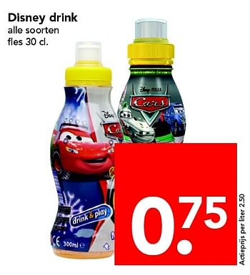 Aanbiedingen Disney drink - Disney - Geldig van 24/04/2016 tot 30/04/2016 bij Deen Supermarkten