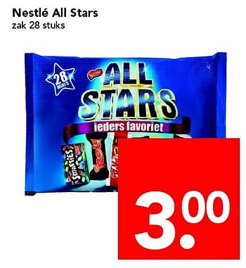 Aanbiedingen Nestlé all stars - Nestlé - Geldig van 24/04/2016 tot 30/04/2016 bij Deen Supermarkten