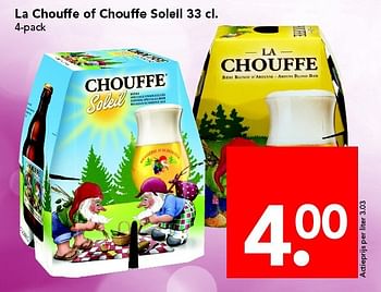 Aanbiedingen La chouffe of chouffe soleil - Chouffe - Geldig van 24/04/2016 tot 30/04/2016 bij Deen Supermarkten