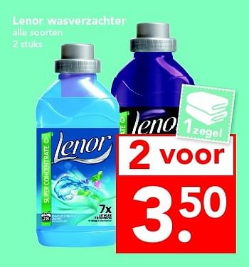 Aanbiedingen Lenor wasverzachter - Lenor - Geldig van 24/04/2016 tot 30/04/2016 bij Deen Supermarkten