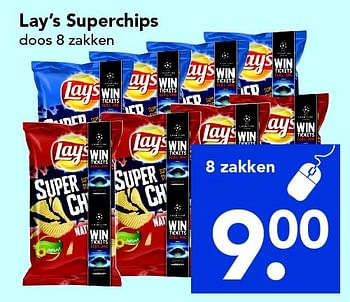 Aanbiedingen Lay`s superchips - Lay's - Geldig van 24/04/2016 tot 30/04/2016 bij Deen Supermarkten