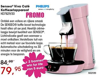 Aanbiedingen Philips senseo viva café koffiezetapparaat hd7829-30 - Philips - Geldig van 22/04/2016 tot 31/05/2016 bij Multi Bazar