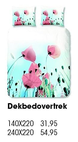 Aanbiedingen Dekbedovertrek - Huismerk - Multi Bazar - Geldig van 22/04/2016 tot 31/05/2016 bij Multi Bazar