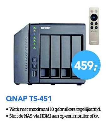 Aanbiedingen Qnap ts-451 - QNAP - Geldig van 01/04/2016 tot 30/04/2016 bij Coolblue