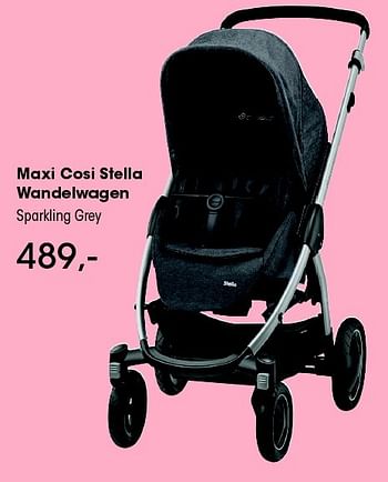 Aanbiedingen Maxi cosi stella wandelwagen sparkling grey - Maxi-cosi - Geldig van 22/04/2016 tot 31/05/2016 bij Multi Bazar