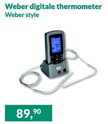 Aanbiedingen Weber digitale thermometer - Weber - Geldig van 01/04/2016 tot 30/04/2016 bij Alternate