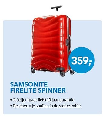 Aanbiedingen Samsonite firelite spinner - Samsonlte - Geldig van 01/04/2016 tot 30/04/2016 bij Coolblue