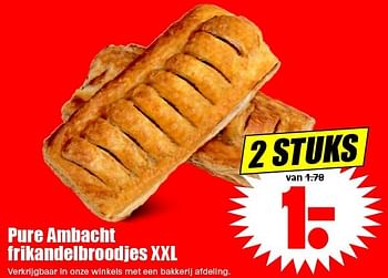 Aanbiedingen Pure ambacht frikandelbroodjes xxl - Huismerk - Dirk - Geldig van 24/04/2016 tot 30/04/2016 bij Lekker Doen