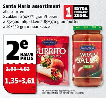 Aanbiedingen Santa maria assortiment - Santa Maria - Geldig van 25/04/2016 tot 01/05/2016 bij Poiesz