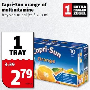 Aanbiedingen Capri-sun orange of multivitamine - Capri-Sun - Geldig van 25/04/2016 tot 01/05/2016 bij Poiesz
