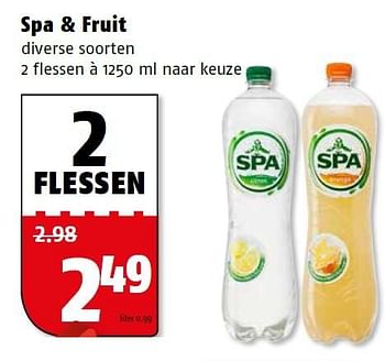 Aanbiedingen Spa + fruit - Spa - Geldig van 25/04/2016 tot 01/05/2016 bij Poiesz