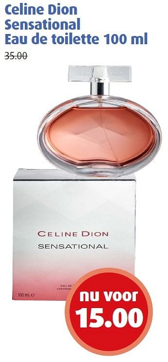Aanbiedingen Celine dion sensational eau de toilette - Celine Dion - Geldig van 18/04/2016 tot 01/05/2016 bij Uw eigen drogist