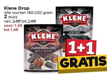 Aanbiedingen Klene drop - Klene - Geldig van 25/04/2016 tot 01/05/2016 bij Vomar