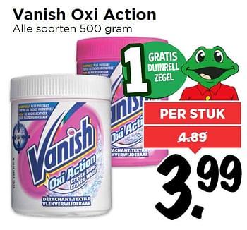 Aanbiedingen Vanish oxi action - Vanish - Geldig van 25/04/2016 tot 01/05/2016 bij Vomar