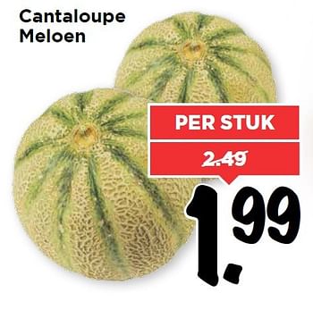 Aanbiedingen Cantaloupe meloen - Huismerk Vomar - Geldig van 25/04/2016 tot 01/05/2016 bij Vomar