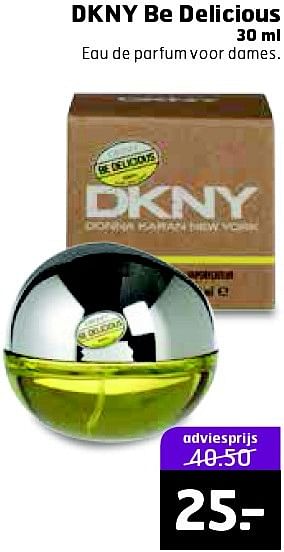 Aanbiedingen Dkny be delicious - DKNY - Geldig van 19/04/2016 tot 01/05/2016 bij Trekpleister