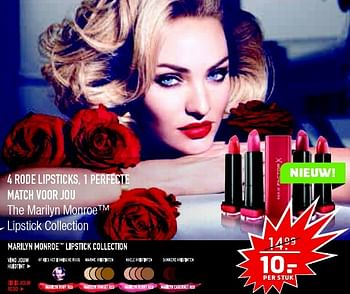 Aanbiedingen Max factor x lipstick collection - Max Factor - Geldig van 19/04/2016 tot 01/05/2016 bij Trekpleister