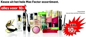 Aanbiedingen Mascara false lash effect voluptuous - Max Factor - Geldig van 19/04/2016 tot 01/05/2016 bij Trekpleister