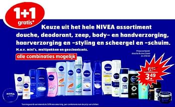 Aanbiedingen Nivea douche active clean - Nivea - Geldig van 19/04/2016 tot 01/05/2016 bij Trekpleister