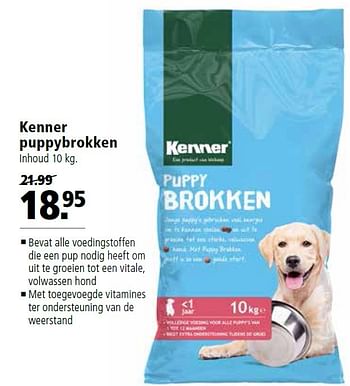 Aanbiedingen Kenner puppybrokken - Kenner - Geldig van 18/04/2016 tot 01/05/2016 bij Welkoop