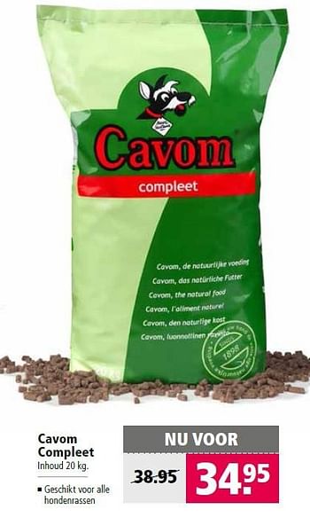 Aanbiedingen Cavom compleet - Cavom - Geldig van 18/04/2016 tot 01/05/2016 bij Welkoop