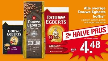 Aanbiedingen Alle overige douwe egberts koffie - Douwe Egberts - Geldig van 25/04/2016 tot 01/05/2016 bij Coop