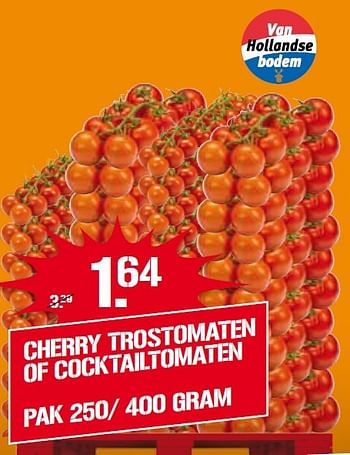 Aanbiedingen Cherry trostomaten of cocktailtomaten - Huismerk - Coop - Geldig van 25/04/2016 tot 01/05/2016 bij Coop
