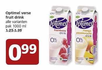 Aanbiedingen Optimel verse fruit drink - Optimel - Geldig van 25/04/2016 tot 01/05/2016 bij Jan Linders