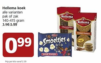 Aanbiedingen Hellema koek - Hellema - Geldig van 25/04/2016 tot 01/05/2016 bij Jan Linders