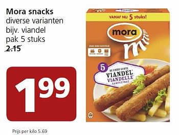 Aanbiedingen Mora snacks - Mora - Geldig van 25/04/2016 tot 01/05/2016 bij Jan Linders