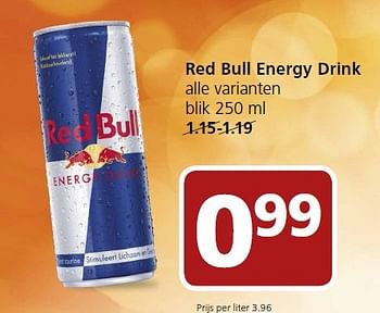 Aanbiedingen Red bull energy drink - Red Bull - Geldig van 25/04/2016 tot 01/05/2016 bij Jan Linders