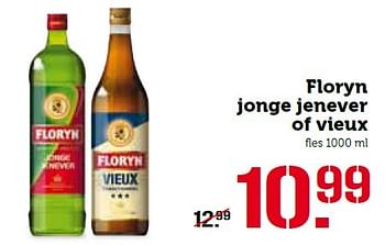 Aanbiedingen Floryn jonge jenever of vieux - Floryn - Geldig van 25/04/2016 tot 01/05/2016 bij Coop