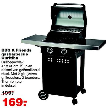 Aanbiedingen Bbq + friends gasbarbecue curitiba - BBQ &amp; Friends  - Geldig van 25/04/2016 tot 01/05/2016 bij Praxis