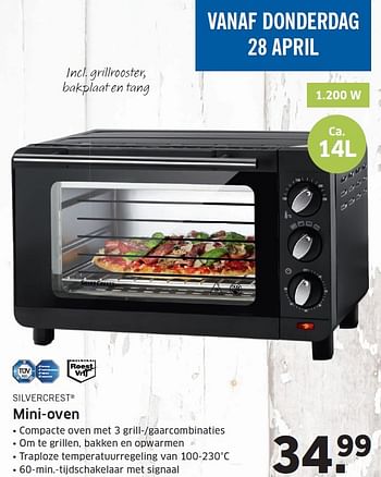 Aanbiedingen Silvercrest mini-oven - SilverCrest - Geldig van 25/04/2016 tot 01/05/2016 bij Lidl