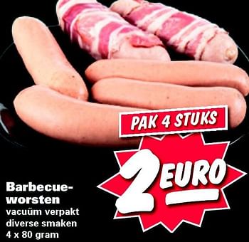 Aanbiedingen Barbecueworsten - Huismerk - Nettorama - Geldig van 25/04/2016 tot 01/05/2016 bij Nettorama