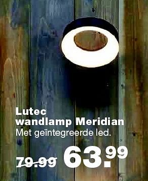 Aanbiedingen Lutec wandlamp meridian - Lutece - Geldig van 25/04/2016 tot 01/05/2016 bij Praxis