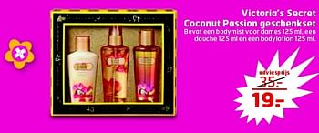 Aanbiedingen Victoria`s secret coconut passion geschenkset - Victoria Secret - Geldig van 26/04/2016 tot 01/05/2016 bij Trekpleister