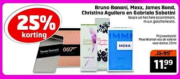 Aanbiedingen Mexx woman eau de toilette voor dames - Bruno Banani - Geldig van 26/04/2016 tot 01/05/2016 bij Trekpleister