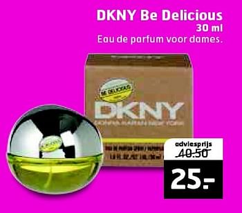 Aanbiedingen Dkny be delicious - DKNY - Geldig van 26/04/2016 tot 01/05/2016 bij Trekpleister