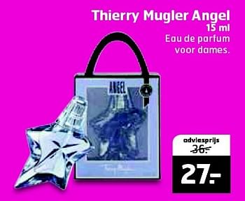 Aanbiedingen Thierry mugler angel - Thierry Mugler - Geldig van 26/04/2016 tot 01/05/2016 bij Trekpleister