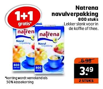Aanbiedingen Natrena navulverpakking - Natrena - Geldig van 26/04/2016 tot 01/05/2016 bij Trekpleister